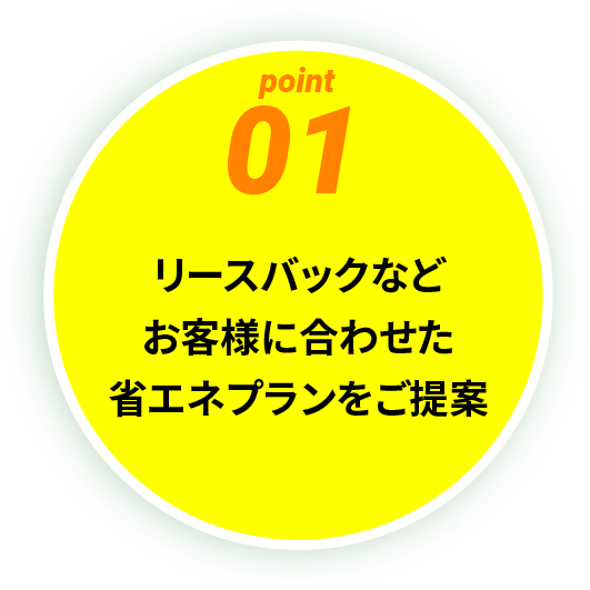 pint01：リースバックなどお客様に合わせた省エネプランをご提案