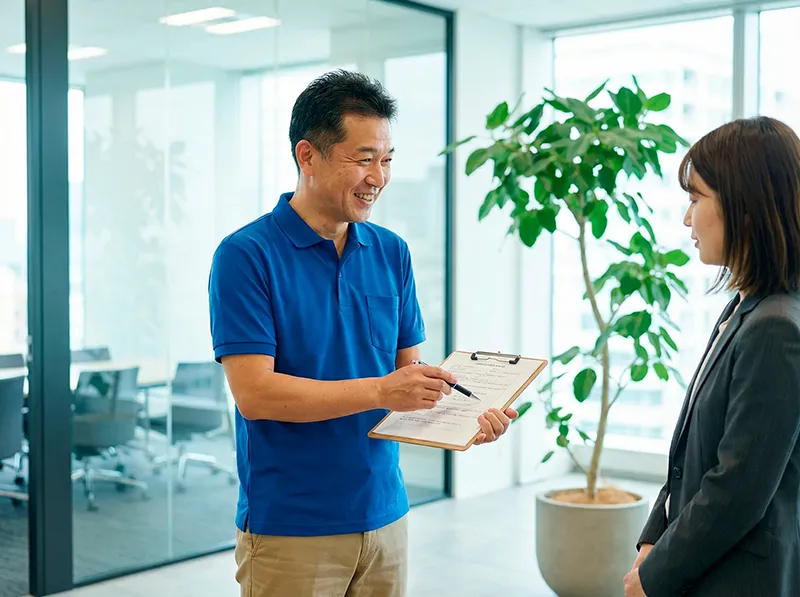 プロのアドバイザーが提案する様子