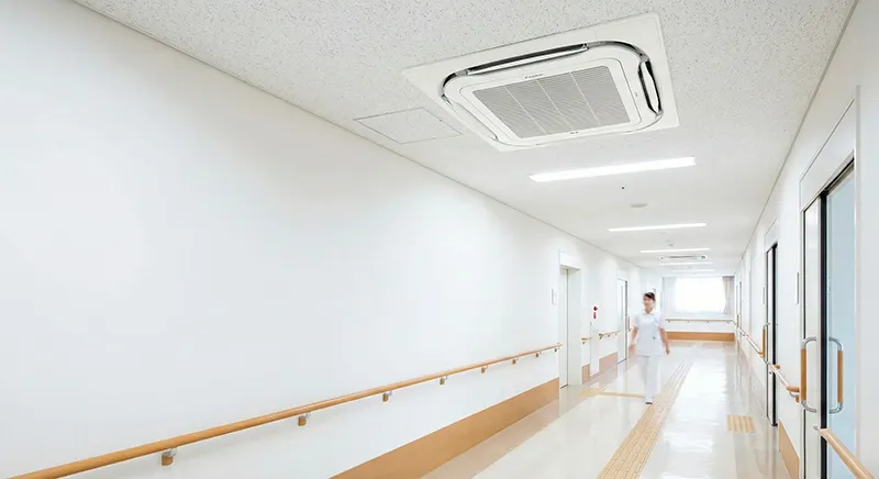 病院内 空調設備 施工写真