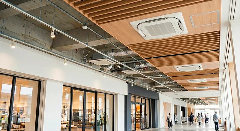 商業施設 空調設備 施工写真
